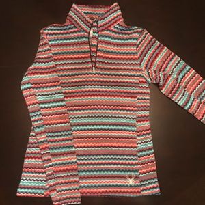 Spyder Dreamy T-Neck Fleece Sweater Pullover